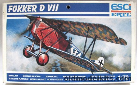 ESCI 1/72 Fokker D-VII, 9015 plastic model kit